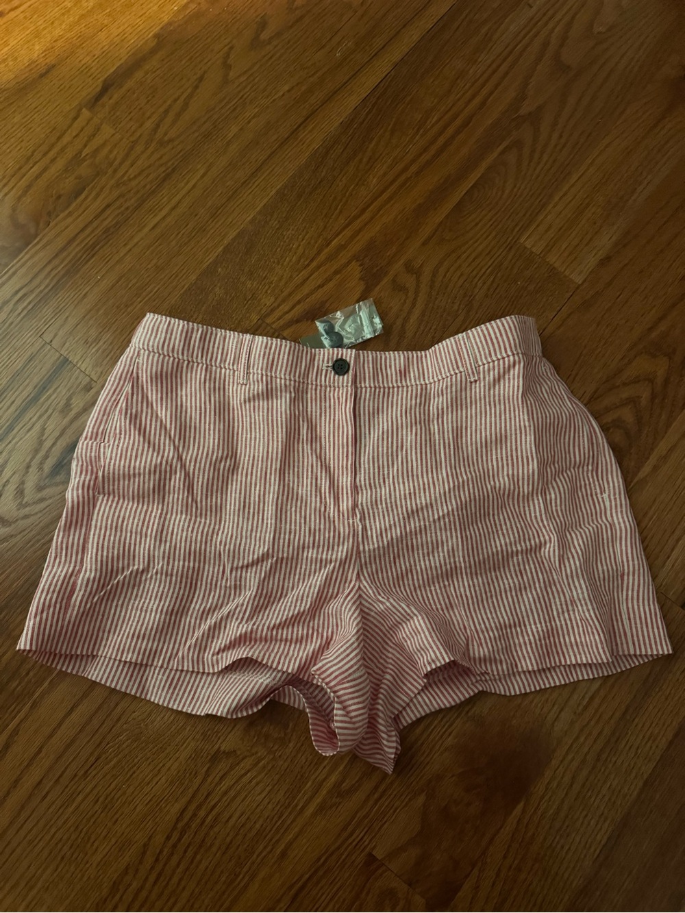 jcrew pin stripe shorts